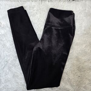 WHBM black velour leggings sz 4